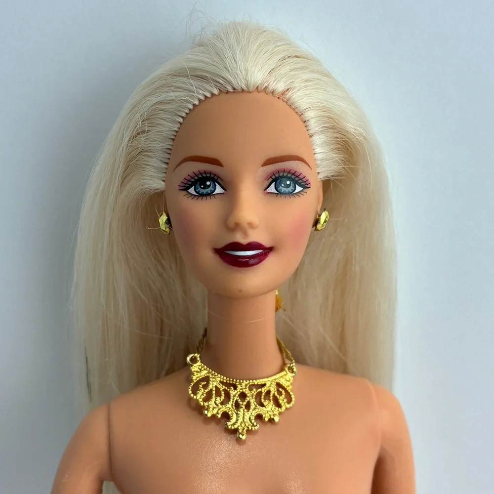 Barbie Doll CEO Face Blonde Hair Gold Accessories - Y2K New Year Holiday Release